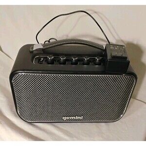 Gemini GTR-300 Vintage Portable Bluetooth Speaker Guitar Amp - 60W Dual XLR